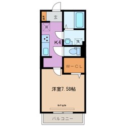 益生駅 徒歩15分 3階の物件間取画像